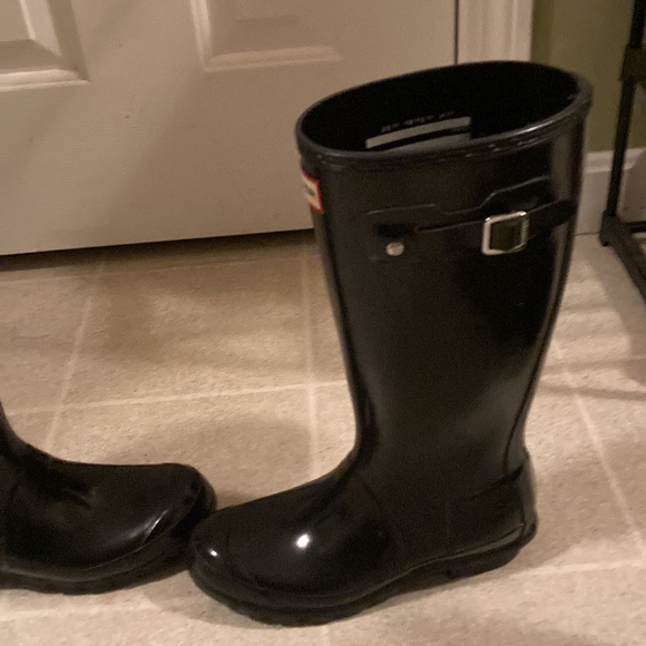 Hunter boots black with Hunter socks mint condition - Picture 3 of 10